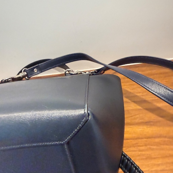 Celine Smooth Calfskin Micro Bi-Color Braided Belt Bag Dark Sea - Picture 6 of 10